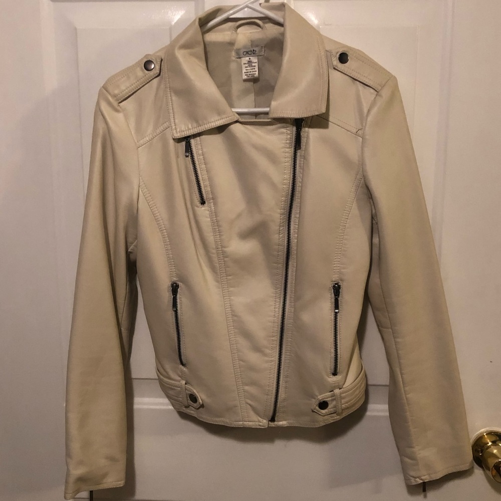 Cache Faux Leather Jacket